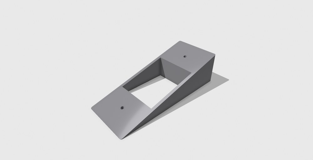 SoundOff Signal ENGCP18004 angle mount, 3D rendered