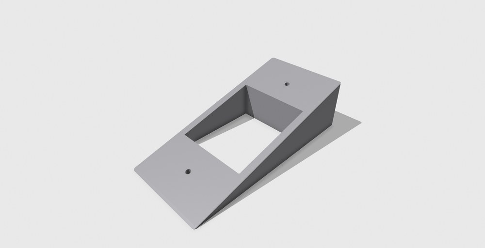 SoundOff Signal ENGCP22001 angle mount, 3D rendered
