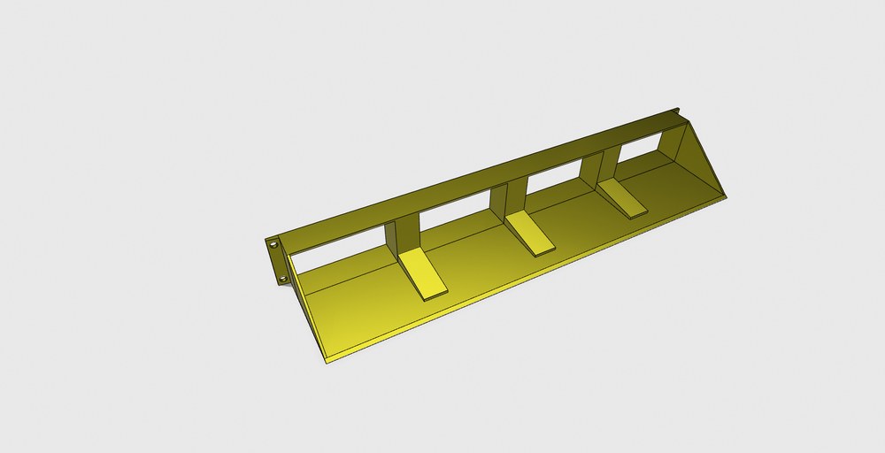 SoundOff Signal UltraLITE 4-module light window shroud, 3D rendered
