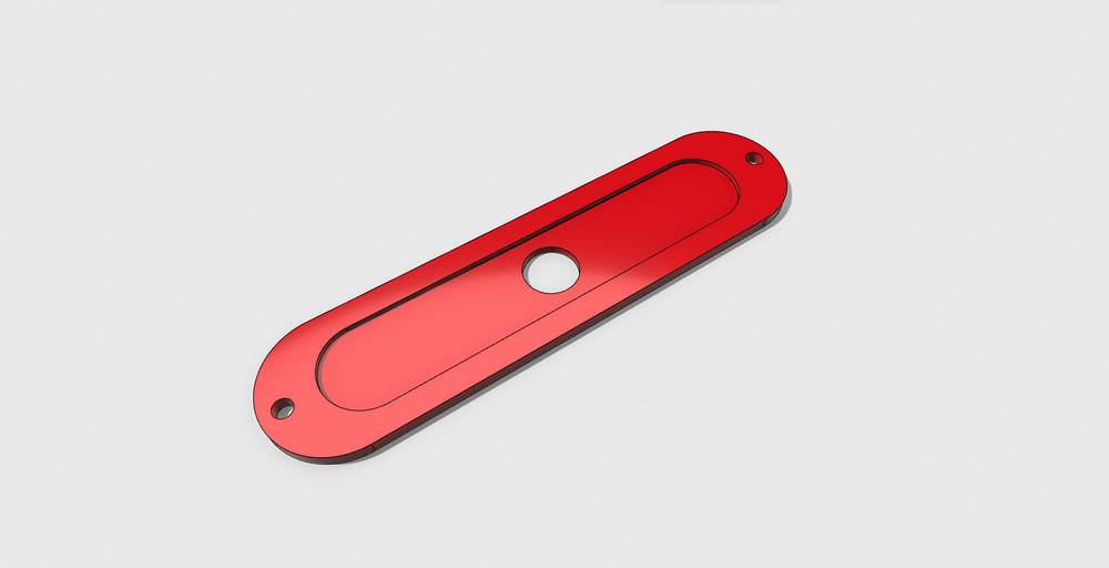 Whelen ION to SoundOff mpower conversion bracket, 3D rendered