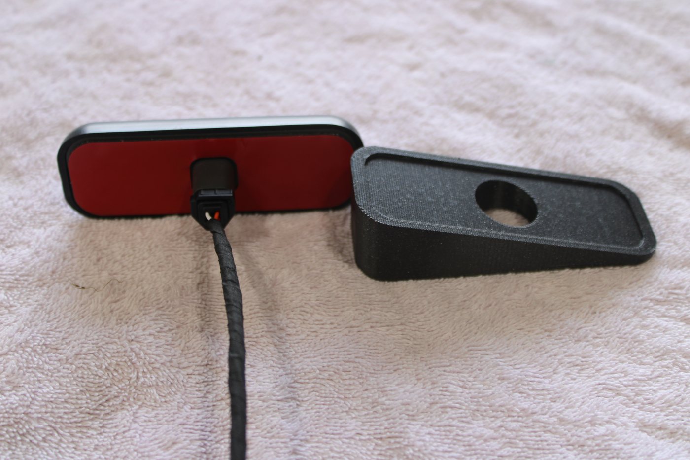 Vertical wedge mount beside a SoundOff mpower LED head