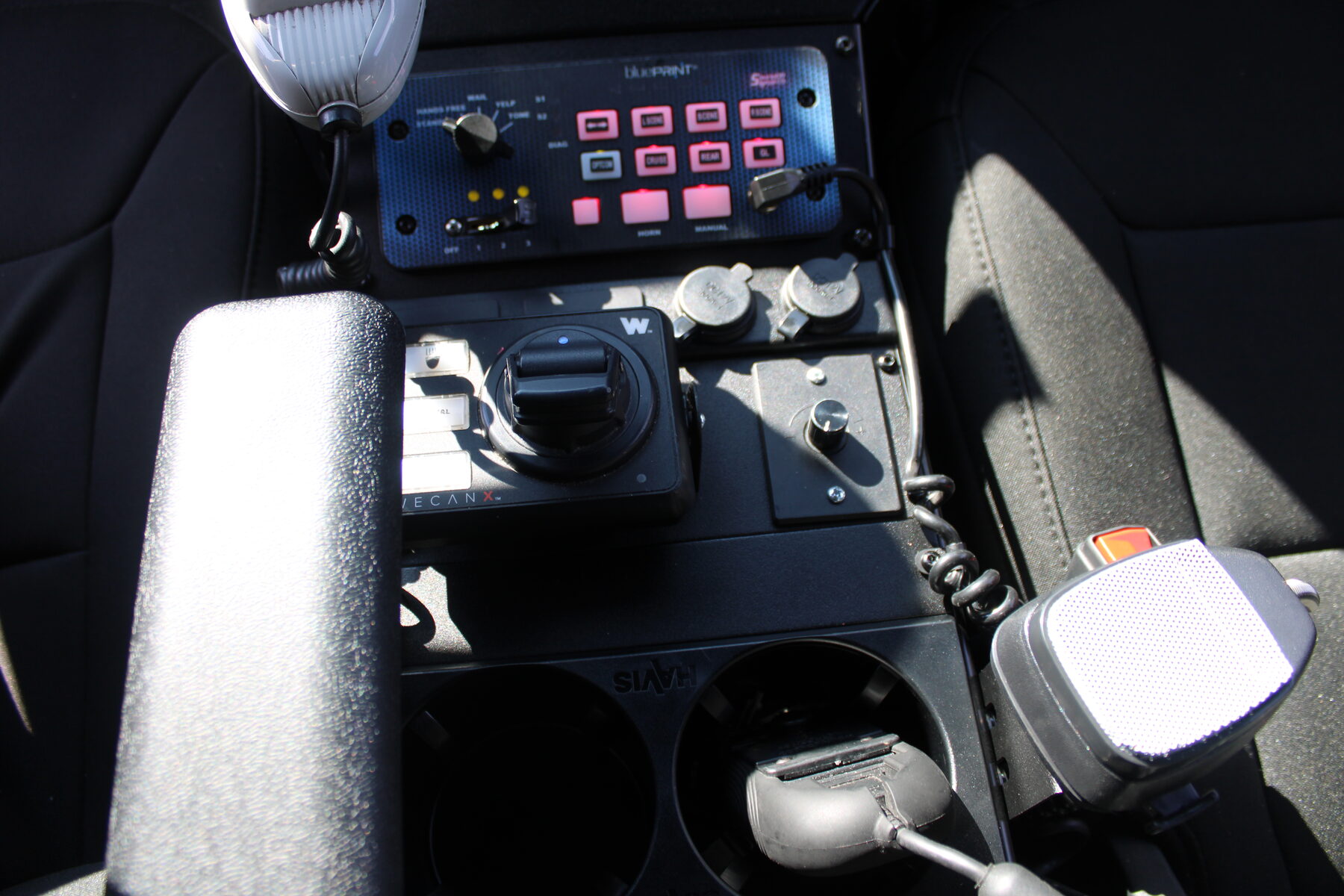 SoundOff bluePRINT control head and Whelen WeCanX